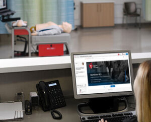 AHA HeartCode online learning with CPR skills training equipment