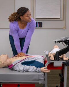 Healthcare professional completing American Heart Association BLS, ACLS and PALS certification with Citywide CPR