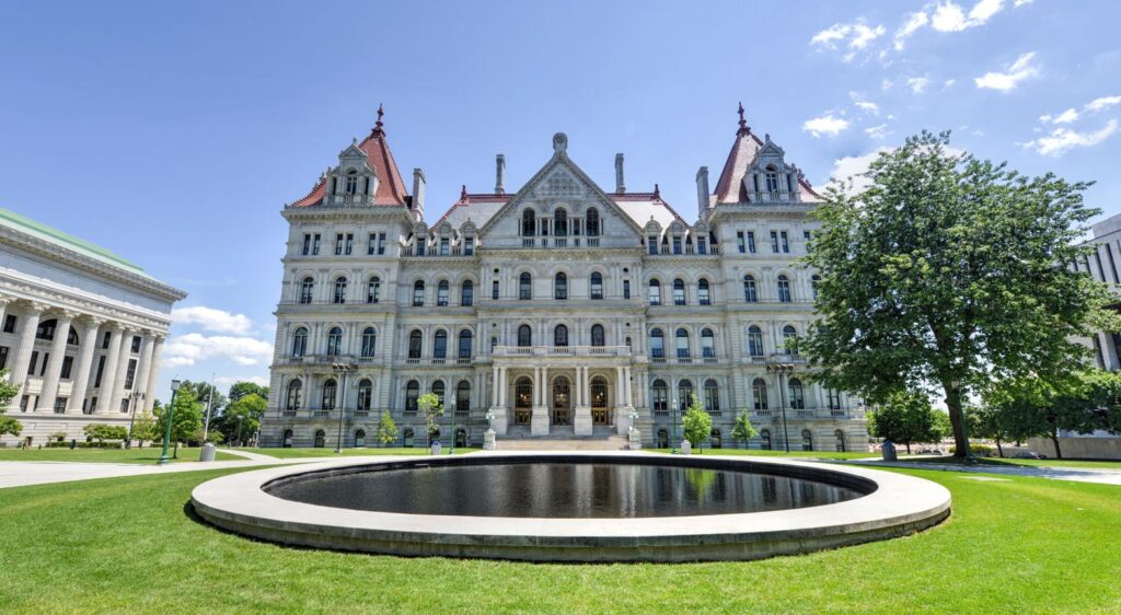 New York State Capitol in Albany, New York near Citywide CPR offering official American Heart Association BLS, ACLS, and PALS certification.