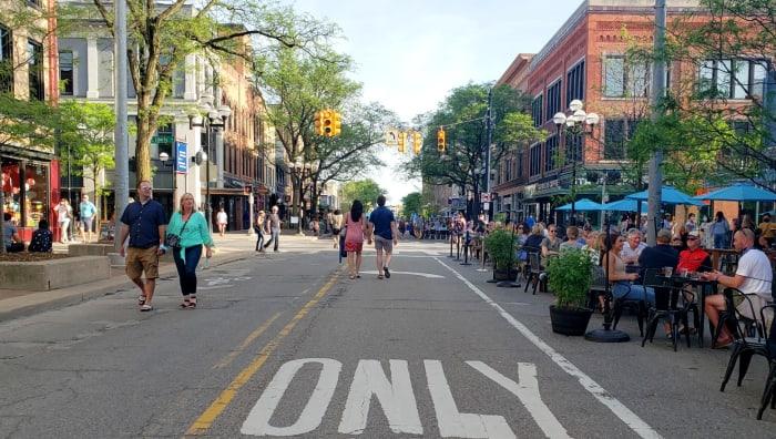 Downtown Ann Arbor, Michigan near Citywide CPR offering official American Heart Association BLS, ACLS, and PALS certification.