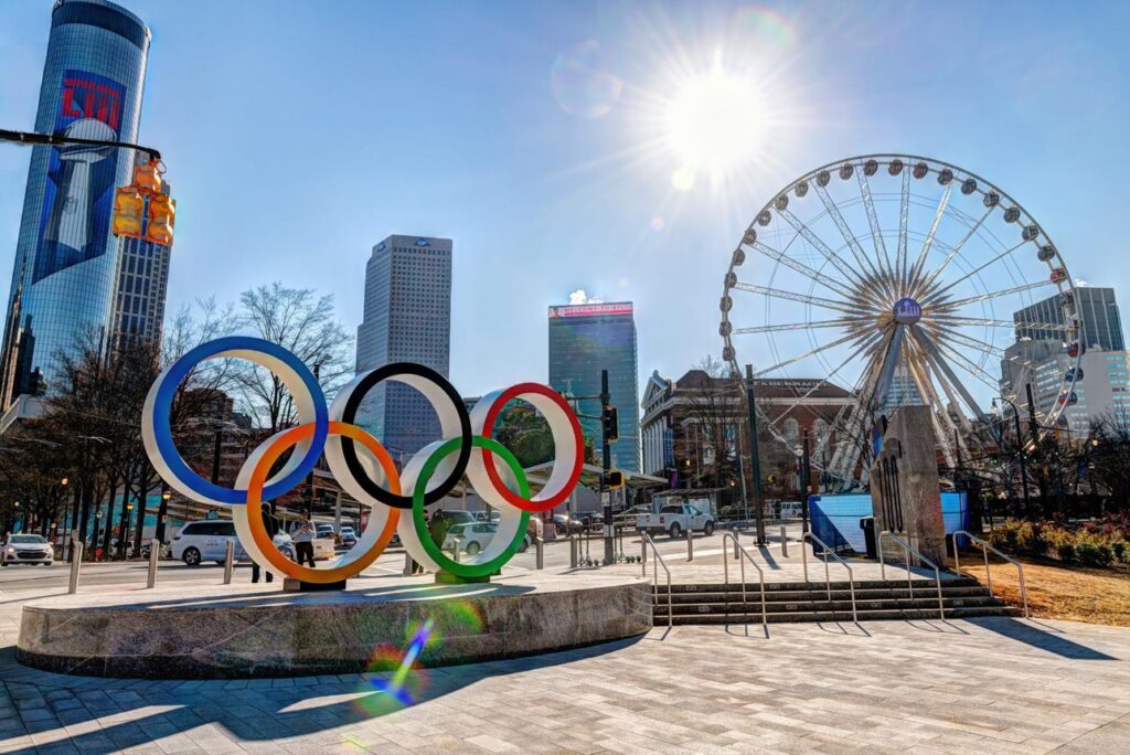 Centennial Olympic Park and downtown Atlanta, Georgia near Citywide CPR offering official American Heart Association BLS, ACLS, and PALS certification.