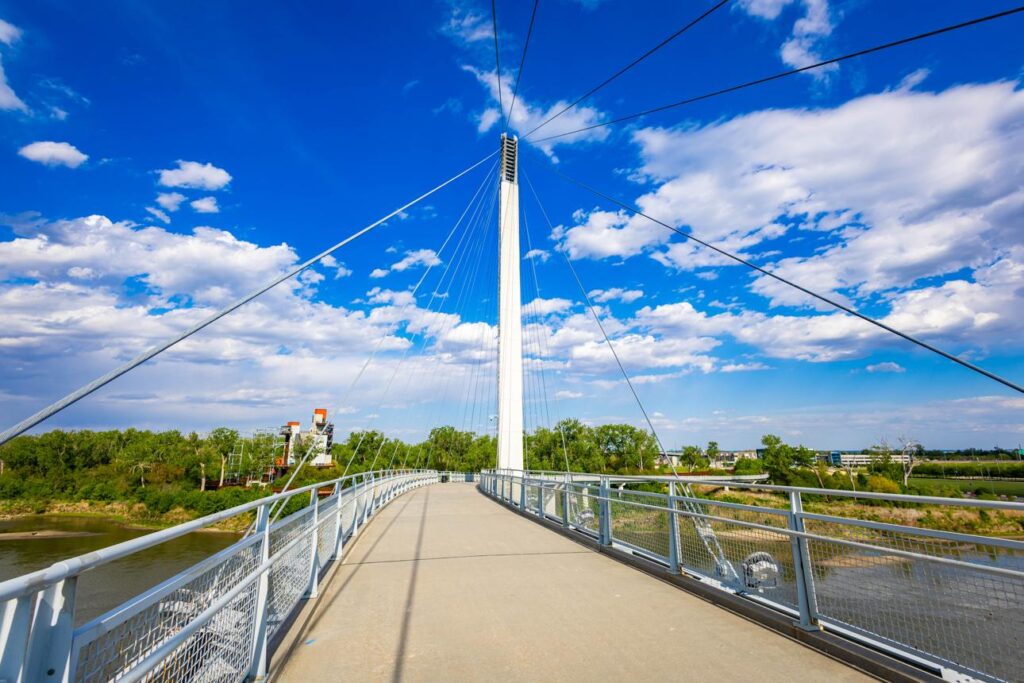 Bob Kerrey Pedestrian Bridge in Omaha, Nebraska near Citywide CPR offering official American Heart Association BLS, ACLS, and PALS certification.