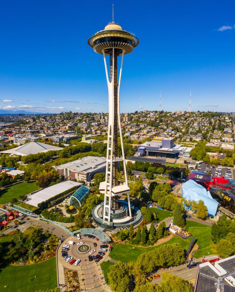 Space Needle in Seattle, Washington near Citywide CPR offering official American Heart Association BLS, ACLS, and PALS certification.