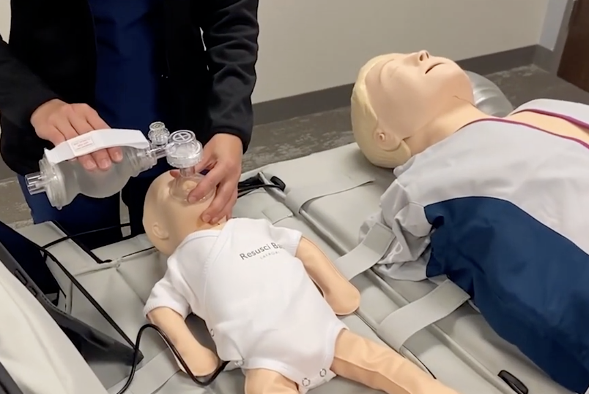 Portable RQI-P GO Simulation Station used by Citywide CPR to provide onsite American Heart Association BLS, ACLS, PALS, and Heartsaver certification training at healthcare facilities.